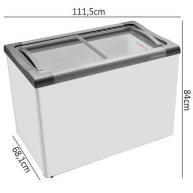 Imagem de Freezer Horizontal Metalfrio 292 Litros NF30S Supra Tampa de Vidro, Br