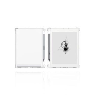 Imagem de Capa para Onyx Boox Note X5 Mini (2025) de 7,8 polegadas, capa de silicone TPU fina e leve à prova de quedas WUNIAK com compartimento para lápis, capa protetora durável à prova de arranhões para Boox