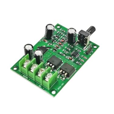 Imagem de Controlador regulador de velocidade do motor CC DC5-18V pequeno motor de ímã permanente PWM placa de controle de velocidade contínua 15A