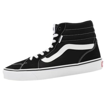 Imagem de Vans Tênis masculino de cano alto, (Camurça/lona) preto/branco, 42
