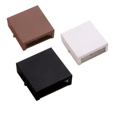 Imagem de Kit 2 Arandela 2 Focos Parede Muro Alumínio Ar1110 - Ideallume, Preto