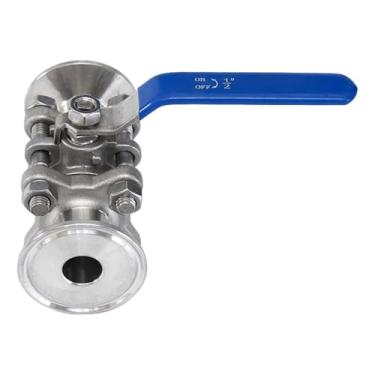 Imagem de Wswqop Válvula de Esfera de Três Partes, Fácil Montagem, Leve, Acessórios Incluídos, Aplicação Versátil, Aperto Rápido Manual, aço Inoxidável 304