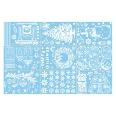 Imagem de Adesivos de janela, suprimentos de festa com adesivos estáticos, adesivos estáticos de janela de Natal, para espelho de porta de parede, banheiro, cozinha, balcão, casa, hotel, restaurante