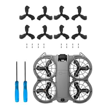 Imagem de 8Pcs Propellers for DJI Neo 2 – PC Replacement Propeller Blades, Lightweight Quiet Low-Noise Design, Durable Flexible Drone Spare Parts,Black
