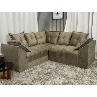 Imagem de Sofá de Canto Cappuccino 630 Michele - Alpoim