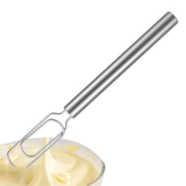Imagem de Batedor Manual - Fouet de Aço Inoxidável Para Misturar - Fuê Manual | Para Pão Comida Bolo Queijo Chocolate Cozinha Pastelaria Padaria Chef Casa Restaurante Cozinhar Assar