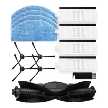 Imagem de Compatível com Tikom G8000 G8000 Pro, compatível com aspirador robô Honiture G20 - Escova lateral principal, filtro HEPA, pano de limpeza.