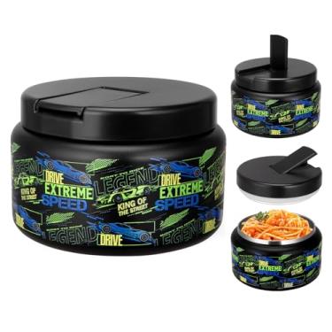 Imagem de Reeple Garrafa térmica de sopa infantil de 382 g para alimentos quentes, isolada a vácuo, com tampa de fivela, recipiente de almoço à prova de vazamento de boca larga de aço inoxidável para piquenique