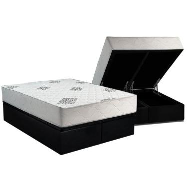 Imagem de Cama Box Baú Queen + Colchão Ortopédico Inovaflex Comfort Premium