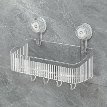 Imagem de Rack De Armazenamento De Banheiro(branco transparente)