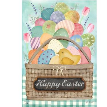 Imagem de Briarwood Lane Bandeira colorida de casa de cesta de Páscoa