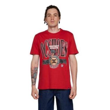 Imagem de Camiseta DC Shoes M/C Shy Town Vermelho Vermelho-M-Masculino