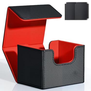 Imagem de Zenkon Deck Box, Caixa de Baralho com Fechamento Magnético, Capacidade para 100+ Cartas TCG/MTG, Ideal para Armazenamento de Cards