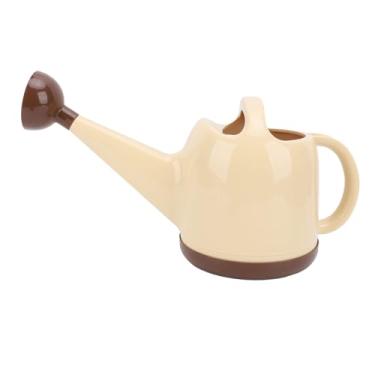 Imagem de Aramox Regador Moderno 4l, Com Bico Longo e Alça Confortável para Plantas de Interior, Jardim, Flor, Exterior, Feito de Aço Inoxidável Pp (leite amarelo)