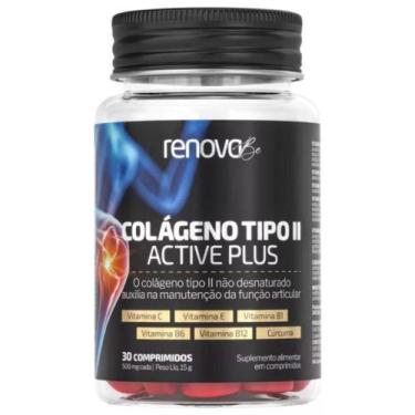 Imagem de Colageno Tipo II Renova Be com Curcuma Active Plus 30 Comprimidos UCII