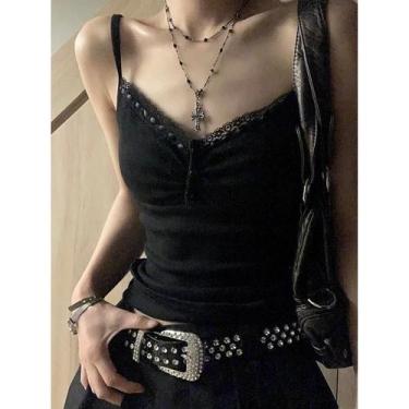 Imagem de Camisas de Renda para Mulheres - Moda Coreana Verão Harajuku, BR-G, Pr