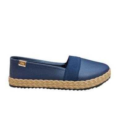 Imagem de Sapatilha Moleca 5696.300 Feminina Conforto 3cm Marinho Clas-Feminino