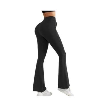 Imagem de Calças De Yoga Femininas Com Forro De Fleece, Cintura Elástica, Ajuste