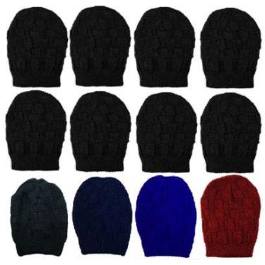 Imagem de Kit C/12 Touca Gorro Tamine D-19 Duplo Unissex Tijolinho-Unissex