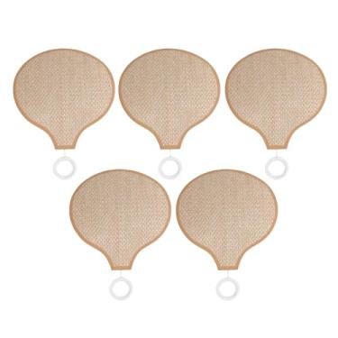 Imagem de Jiawu Boho Pétala Pano Pingente Abajur para Sala de Estar Abajur Pendurado para Quarto Sala de Jantar (Tipo 2)