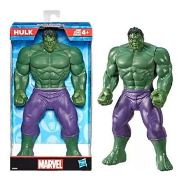 Imagem de Boneco Vingadores Articulado Hulk Marvel Hasbro Original, Verde, Marve