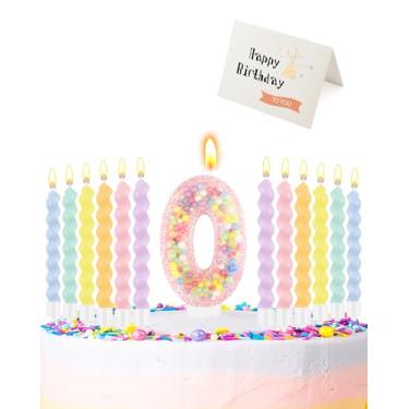 Imagem de Vela de aniversário para bolo, (número 0)