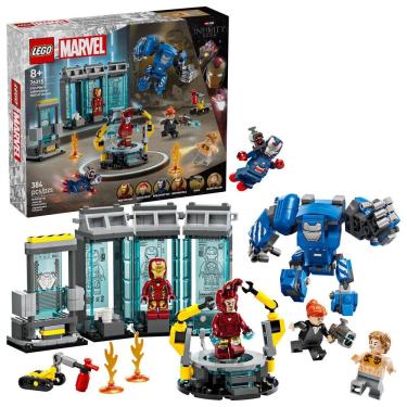 Imagem de Brinquedo de construção LEGO Marvel Iron Man`s Laboratory 76315