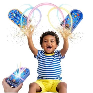 Imagem de Mini Pinball Flipperama de Mão Game de Bolinha | Brinquedo Portátil Clássico Anti-estresse | Ideal para Lembrancinha de Festa Infantil e Brindes | Jogo de Habilidade Sem Pilhas | Cores Sortidas