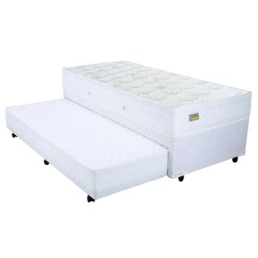 Imagem de Colchão Solteiro Mega Nanno Euro + Bicama Box com Auxiliar em Molas - 088x188