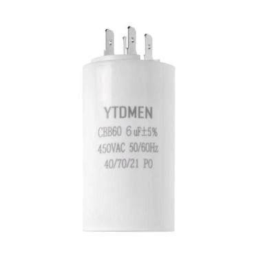 Imagem de Capacitor De Partida De Motor De Inserção Dupla 450V 4 Pinos 4UF-60UF 
