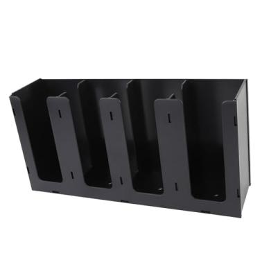 Imagem de Yosoo Organizador de Copos de Bebidas, Copo de café Acrílico e Tampa de Armazenamento 4 Compartimentos para Cozinha, Quarto, Escritório de Estudo (Vertical)