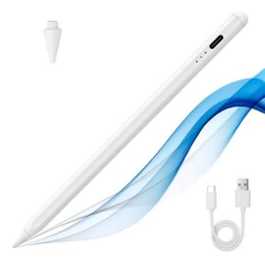 Imagem de Caneta touch Compatível com iPad Air, Pro, Mini. Com Rejeição de Palma, sensor de Inclinação, 1.0mm, Pencil compatível todas gerações 11ª, 10ª, 9ª, 8ª, 7ª, 6ª Marca ALPHIX