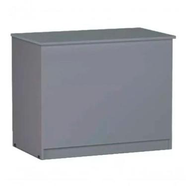 Imagem de Bau Organizador Multiuso Para Quarto Amanda Cinza AJL - AJL Móveis