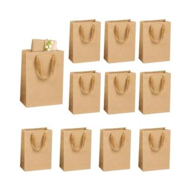Imagem de Sacolas De Papel Kraft Para Presentes 10-20 Peças Para Natal, Hallowee