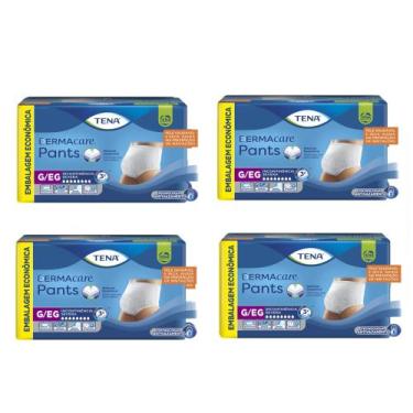 Imagem de Roupa Íntima Geriátrica/Adulto Tena Pants Dermacare - 4 Pacotes com 16