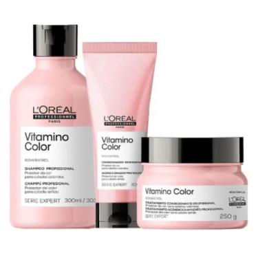 Imagem de Loréal Kit Vitamino Color Sh 300m + Cond 200ml + Masc 250g - Loréal Pr
