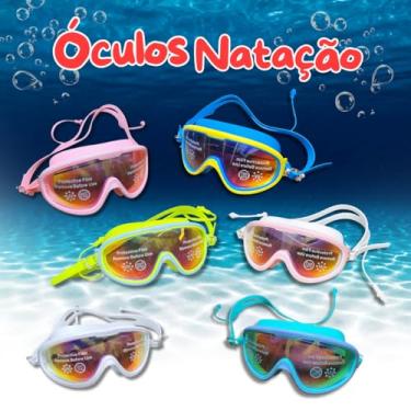 Imagem de Óculos de Natação Infantil Ajustável com Lente Polarizada e Protetor Auricular (verde agua)