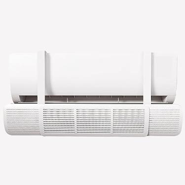 Imagem de Defletor de ar condicionado ajustável - intensificador de circulação de ar de ventilação de teto, defletor de vento anti-explosão (tamanho: D) para maior conforto e eficiência energética