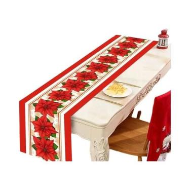 Imagem de Caminho De Mesa Xadrez Buffalo Feliz Natal 2025 Decorações De Mesa De 