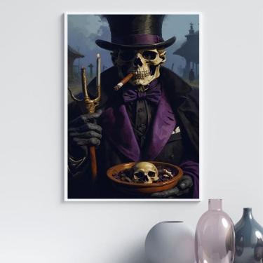 Imagem de Quadro Exu João Caveira 45X34Cm - Com Vidro