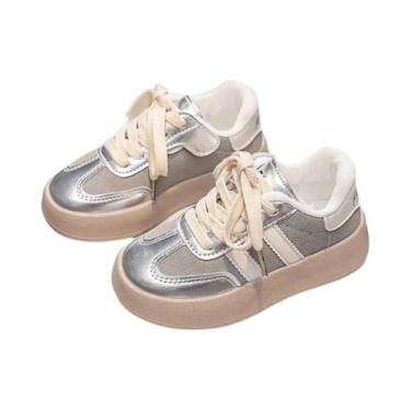 Imagem de Tênis Esportivos Infantis Respiráveis Com Sola Macia Antiderrapante E 