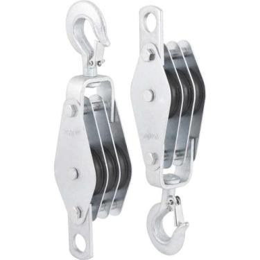 Imagem de Moitão/cadernal, 60 mm, com 3 Roldanas, Vonder