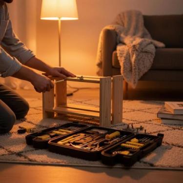 Imagem de Jogo de Ferramenta com Maleta 200 Peças Kit Completo Profissional Aço 