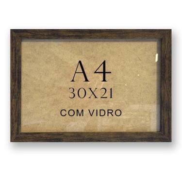Imagem de Moldura A4 Certificado Com Vidro 30x21 Foto Luxo 3 Cores - decorary de