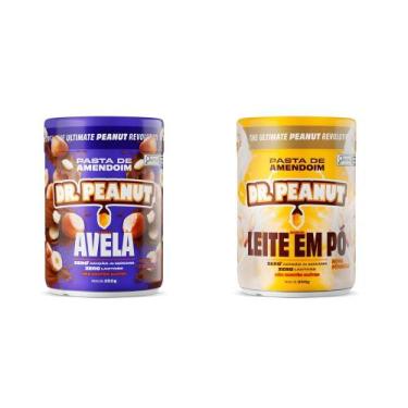 Imagem de Kit 2 Mini Pasta De Amendoim 250g - Dr. Peanut, Avelã + Leite em Pó