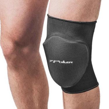 Imagem de Joelheira poker pro indoor infantil, Preto, G