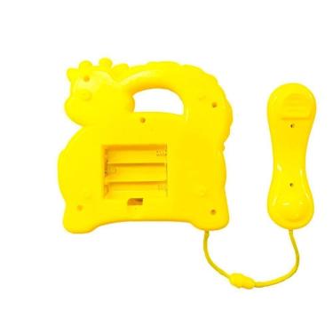 Imagem de Brinquedo Telefone Musical Girafa Educativo Sons Colorido Infantil Com Sons E Cores