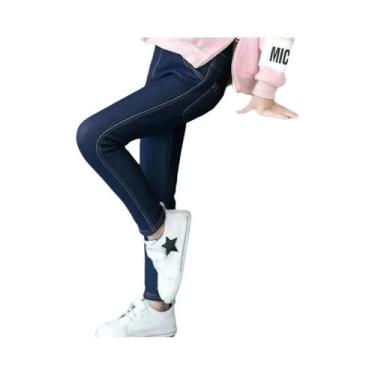Imagem de Calças Leggings Jeans Skinny Bootcut Para Meninas, Quentes Para O Inve