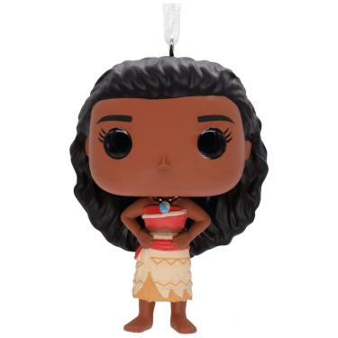 Imagem de Enfeite de Natal Hallmark Disney Princesa Moana Funko POP! em Resina Multicolorido, 7,73x5,59x4,45 cm