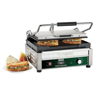 Imagem de Waring Panini Supremo Grelhador de Sanduíches com Timer, Superfície 37x28 cm, 208V, 2808W